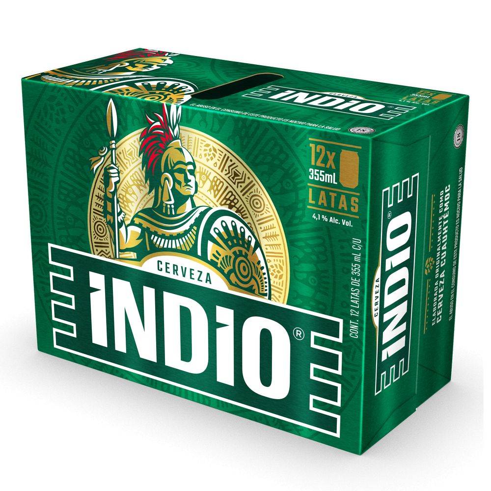 Indio · Cerveza oscura (12 x 355 ml)