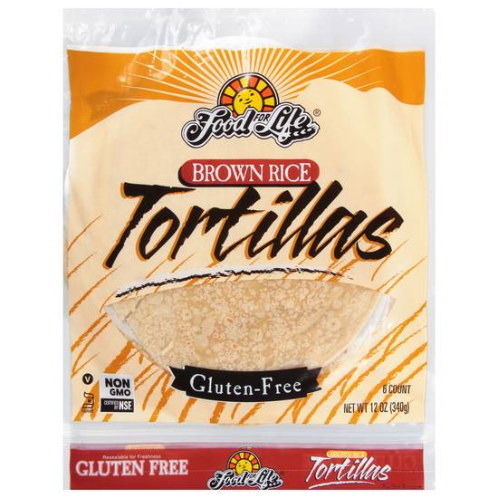 Food For Life Gluten Free Brown Rice Tortillas (6 tortillas)