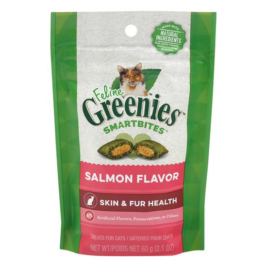 Greenies Feline Skin & Fur Health Salmon Flavor Treats For Cats