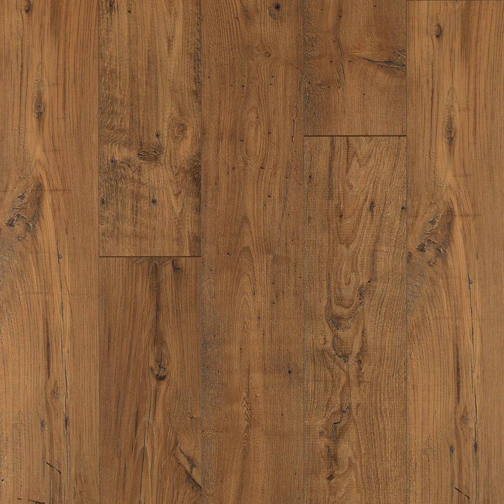 Pergo Portfolio + WetProtect Rustic Amber Chestnut 10-mm T x 7-1/2-in W x 54-in L Waterproof Wood Plank Laminate Flooring (19.76-sq ft / Carton) | LF000968