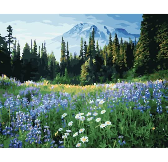 Artist's Loft Meadow Scene Paint By Number Kit