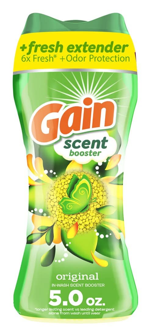 Gain In-Wash Laundry Scent Booster Original Scent 5.0 Oz Fresh Extender + Odor Protection