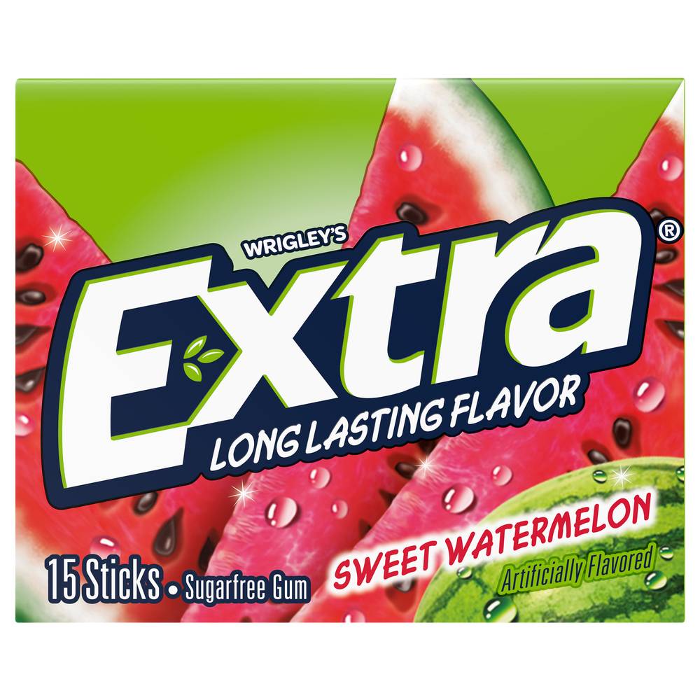 Extra Sugarfree Gum Sweet Watermelon (15 ct)