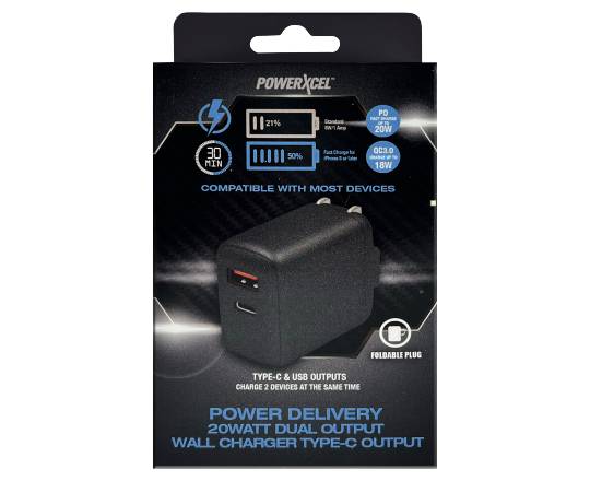 Powerxcel Type C Usb Wall Charger