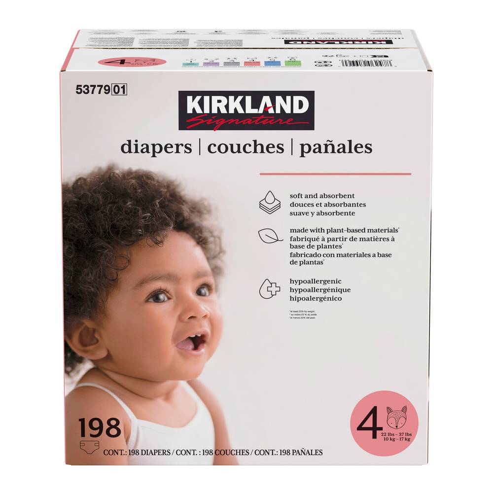 Kirkland Signature Diapers, Size 4