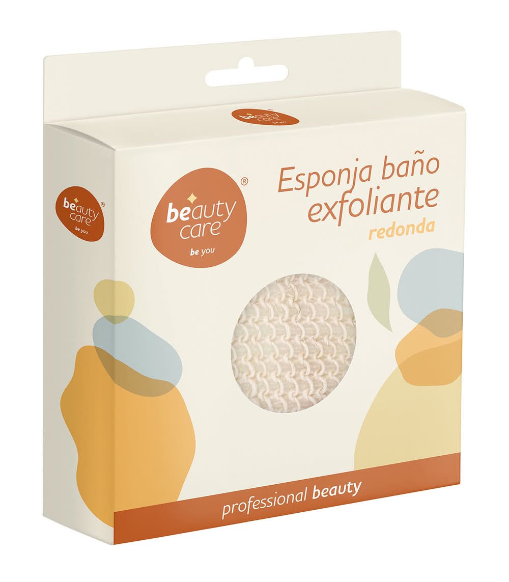 Beauty Care · Esponja de baño exfoliante redonda
