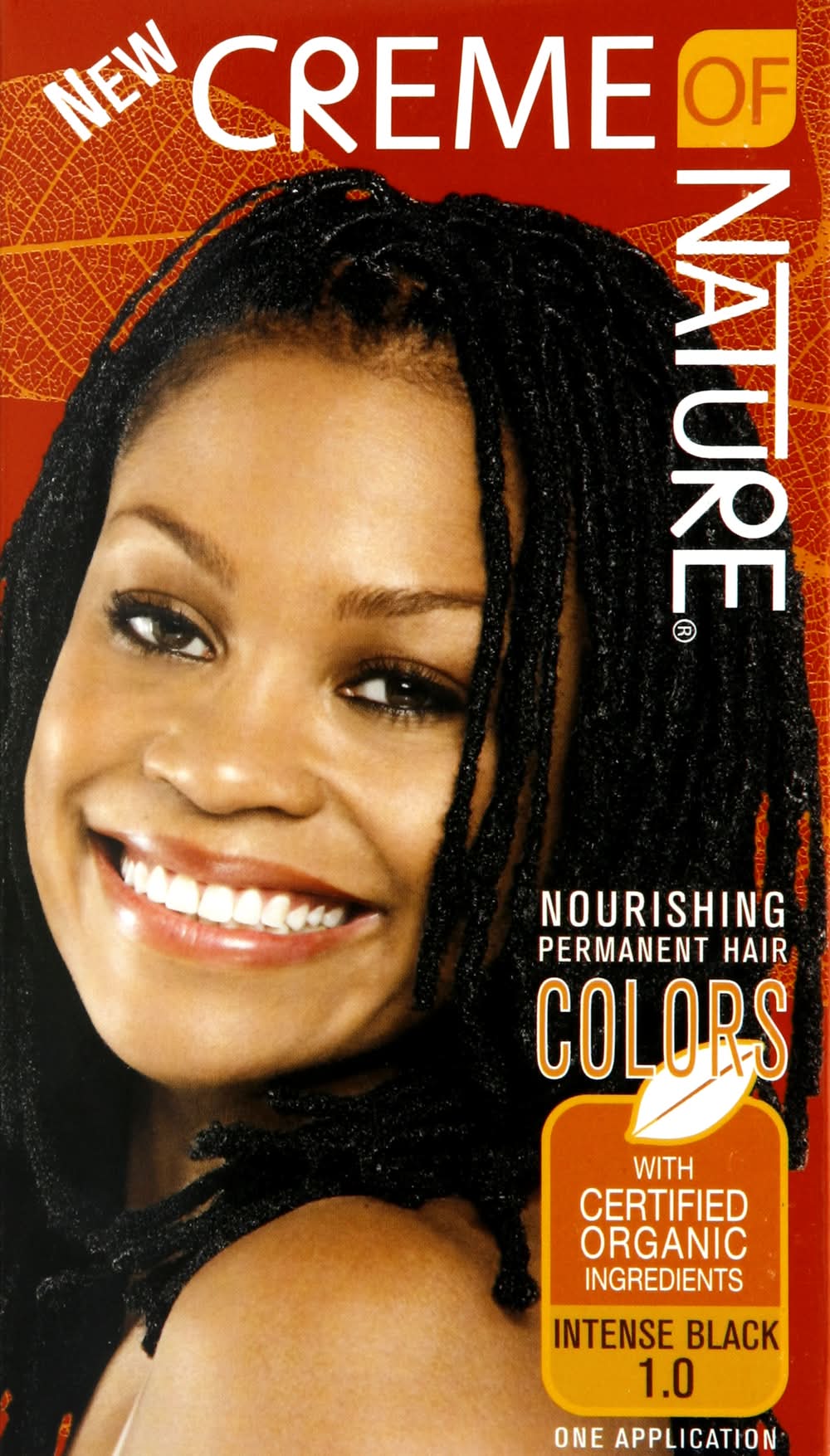 Creme of Nature Permanent Hair Color, Intense Black 1.0 (8 oz)