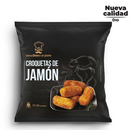 DIA AL PUNTO croquetas de jamón bolsa 500 gr