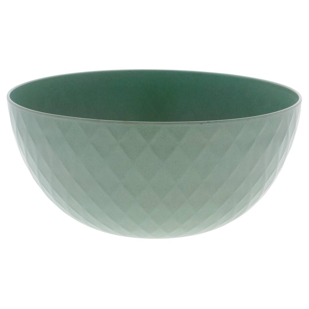 Embossed Bamboo Plastic Serving Bowl