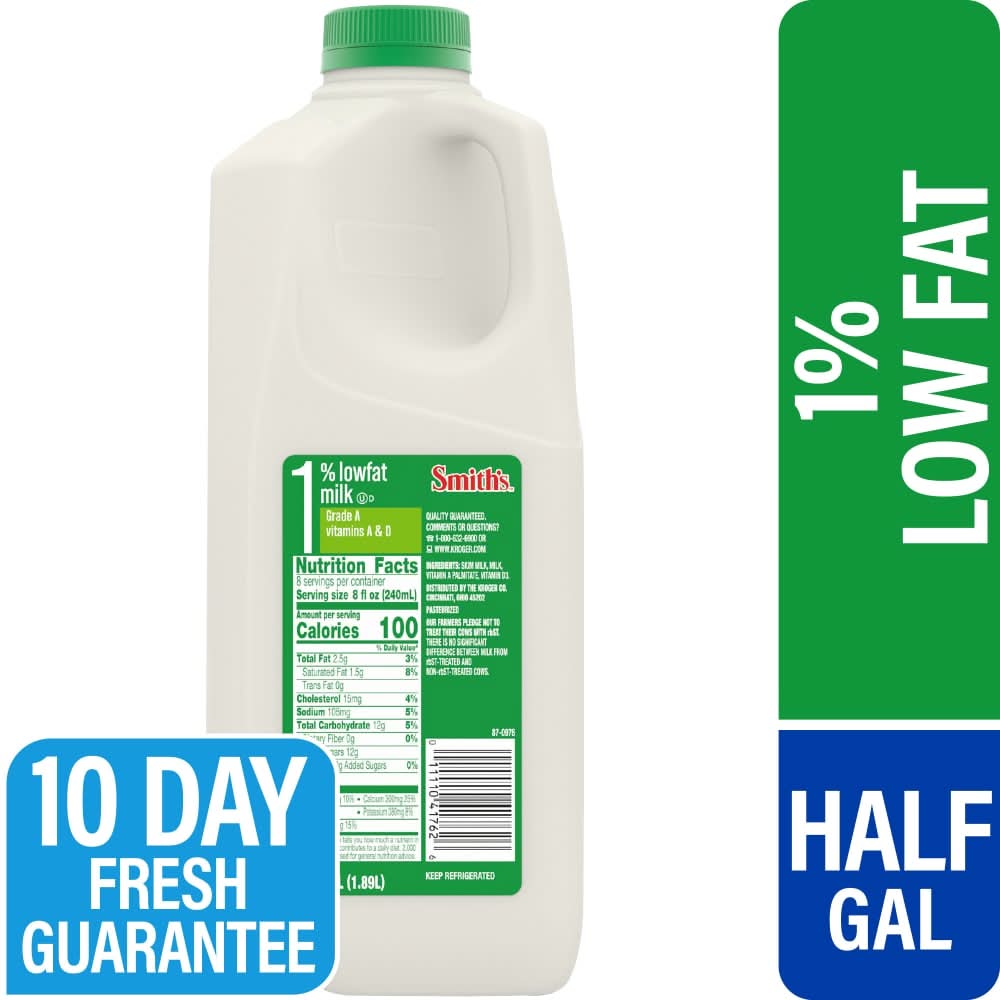 Smith's Grade a 1% Low Fat Milk (0.5 gal)