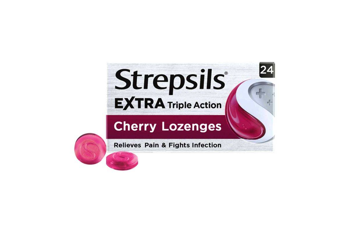 Strepsils Extra Cherry - Throat Pain Relief Lozenges 24s