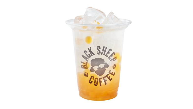 Mango Lychee Sunrise Bubble Tea