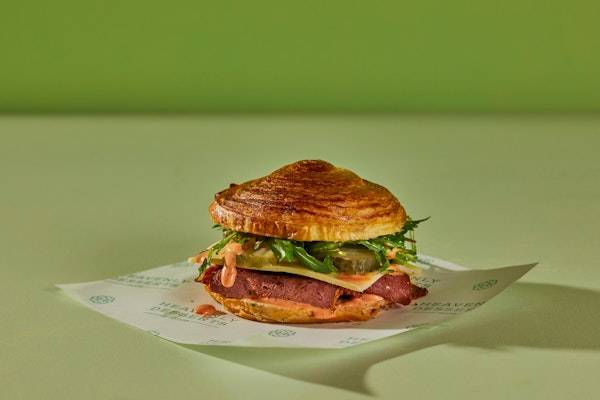 Pastrami & Swiss Cheese Croissant Roll