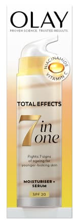 Olay Total Effects 7 in One Spf 20 Moisturiser and Serum Duo (40ml)