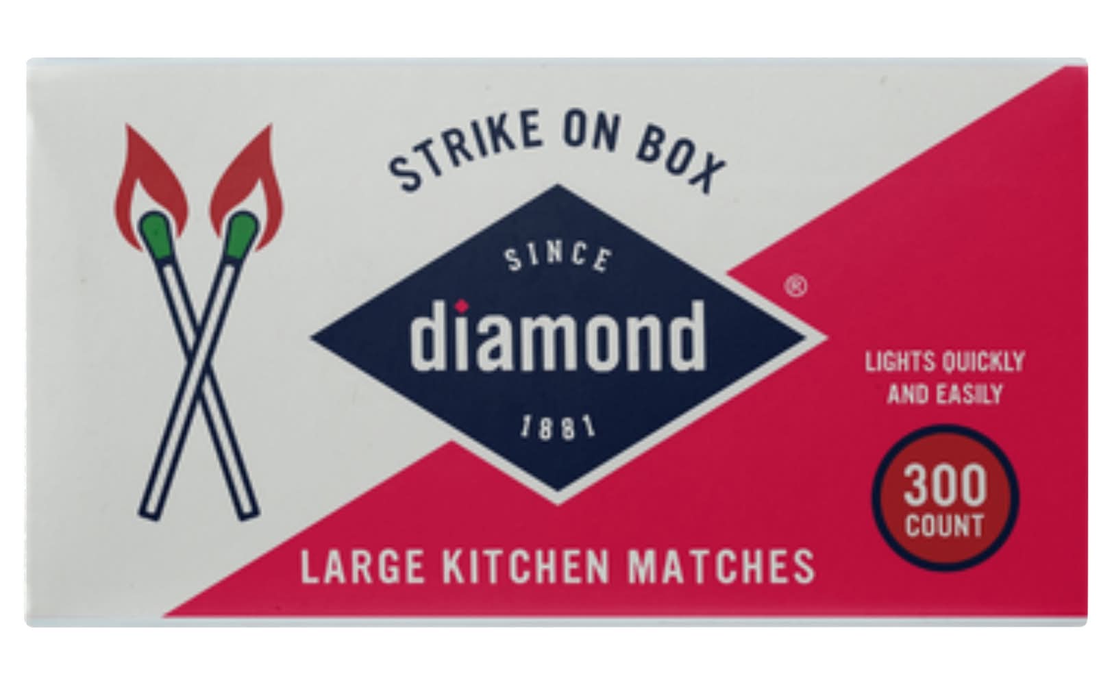 Diamond Strike on Box Kitchen Matches (20 g)