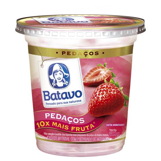 Batavo iogurte com pedaços de morango (450 g)