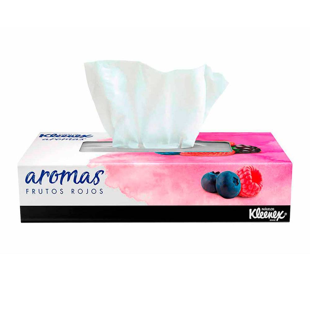 Kleenex · Pañuelos desechables, frutos rojos (90 un)