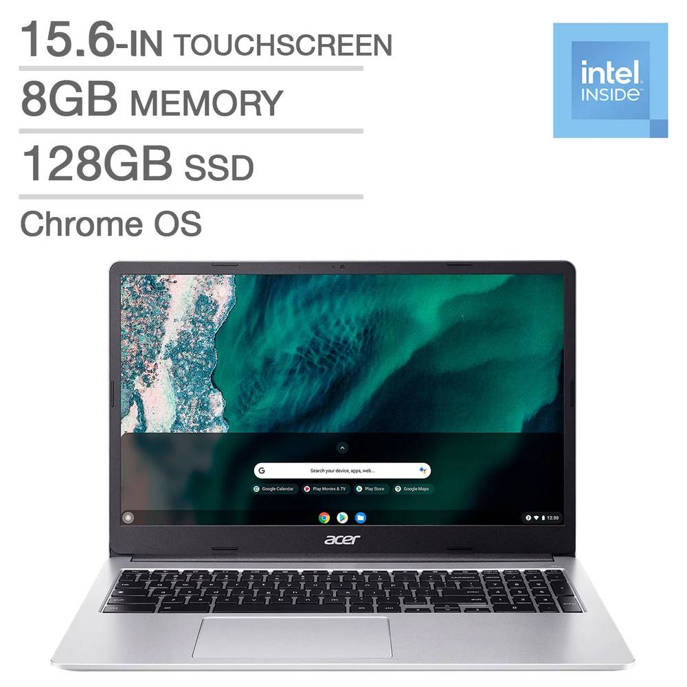 Acer Ordinateur Portable Chromebook De 15,6 Po Avec Accessories, Intel Celeron N4500