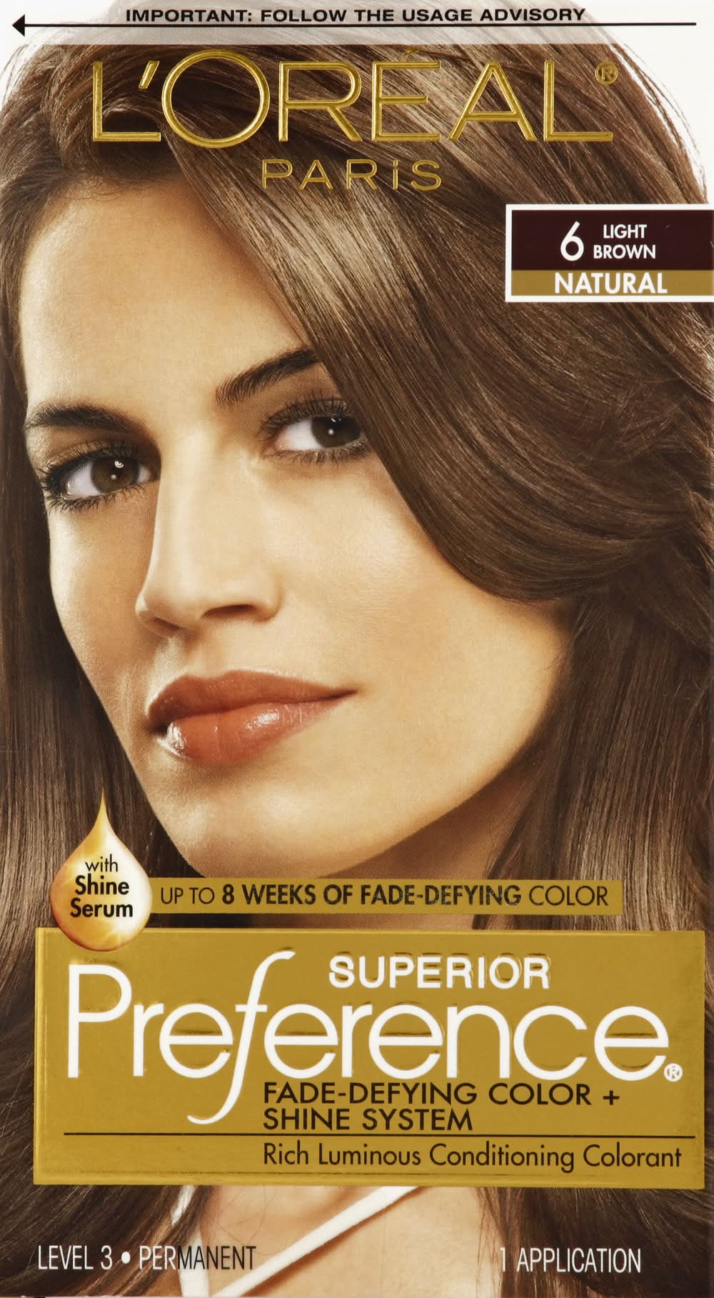 L'Oréal Superior Preference Rich Luminous Conditioning Colorant, Brown (9.6 oz, 6 ct)