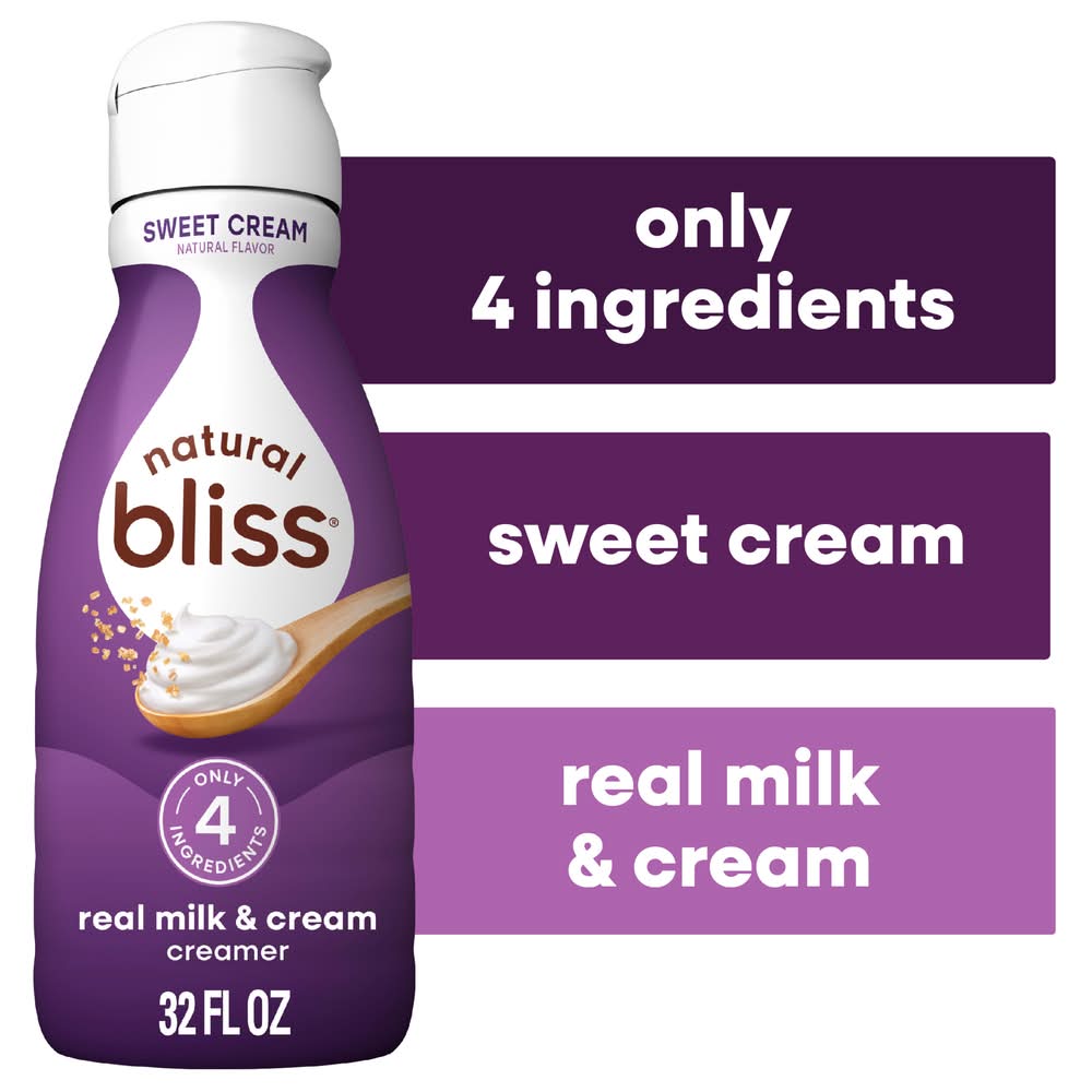 Natural Bliss Real Milk & Creamer, Sweet Cream (32 fl oz)