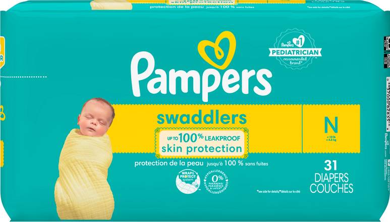 Pampers Swaddlers Diapers Size 0 Jumbo (31 ct)