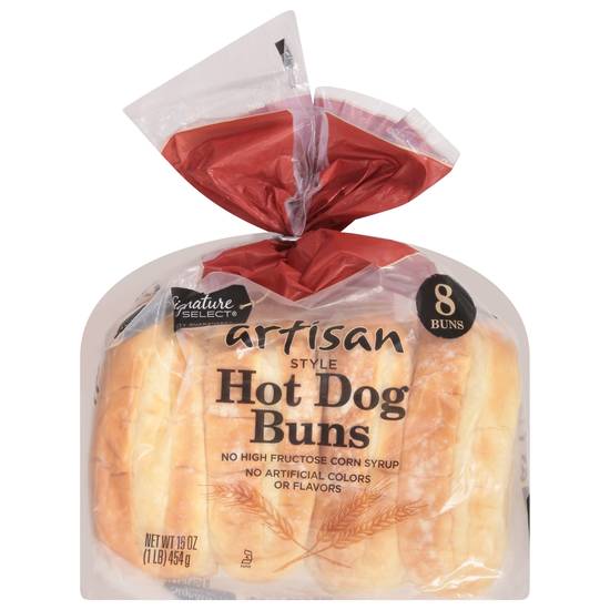 Signature Select Artisan Style Hot Dog Buns (8 x 2 oz)