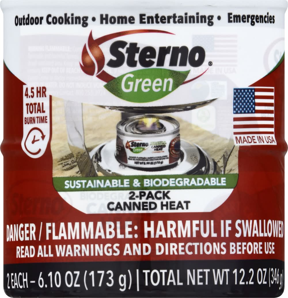 Sterno Green Sustainable & Biodegradable Canned Heat (12.2 oz)