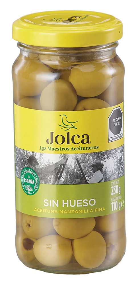 Jolca · Aceitunas manzanilla verdes sin hueso (230 g)
