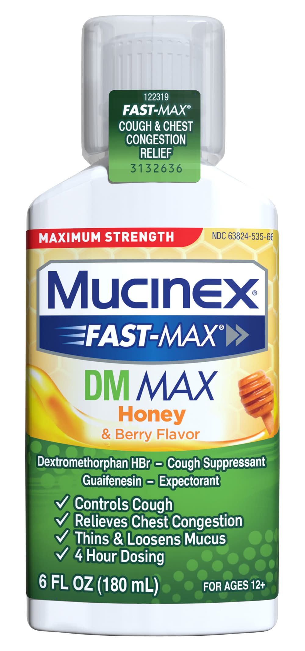 Mucinex Fast-Max Honey & Berry Flavor Dm Max (6 fl oz)