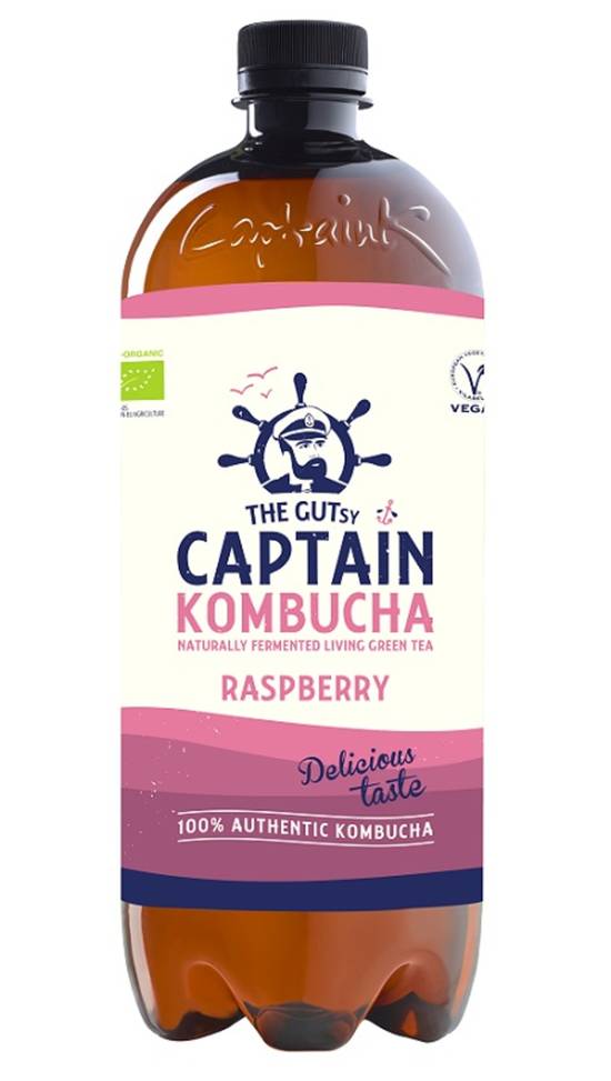 The Gutsy Captain Company - Captain kombucha raspberry (1 L)