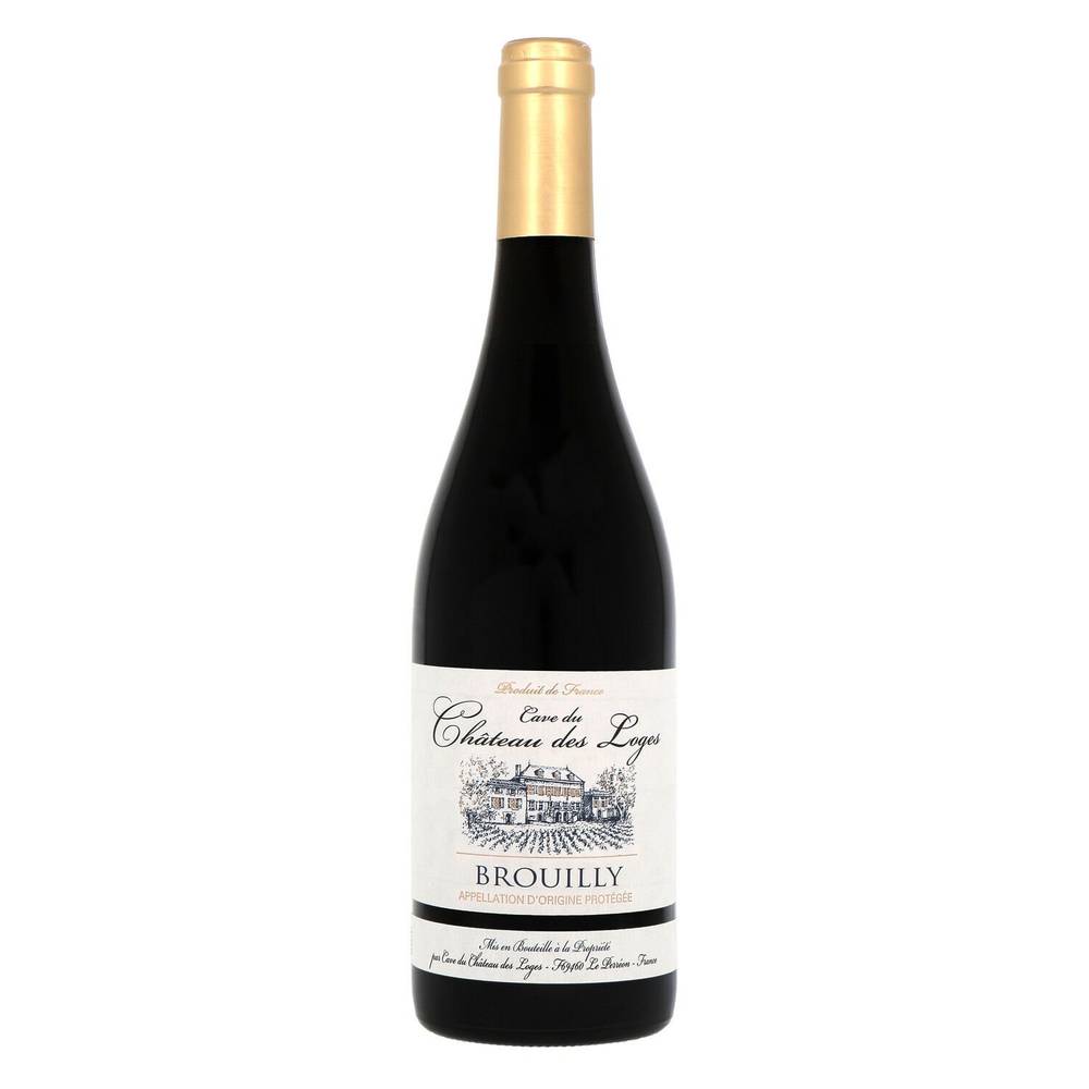 Brouilly - Vin rouge cave du château des loges AOP (750 ml)