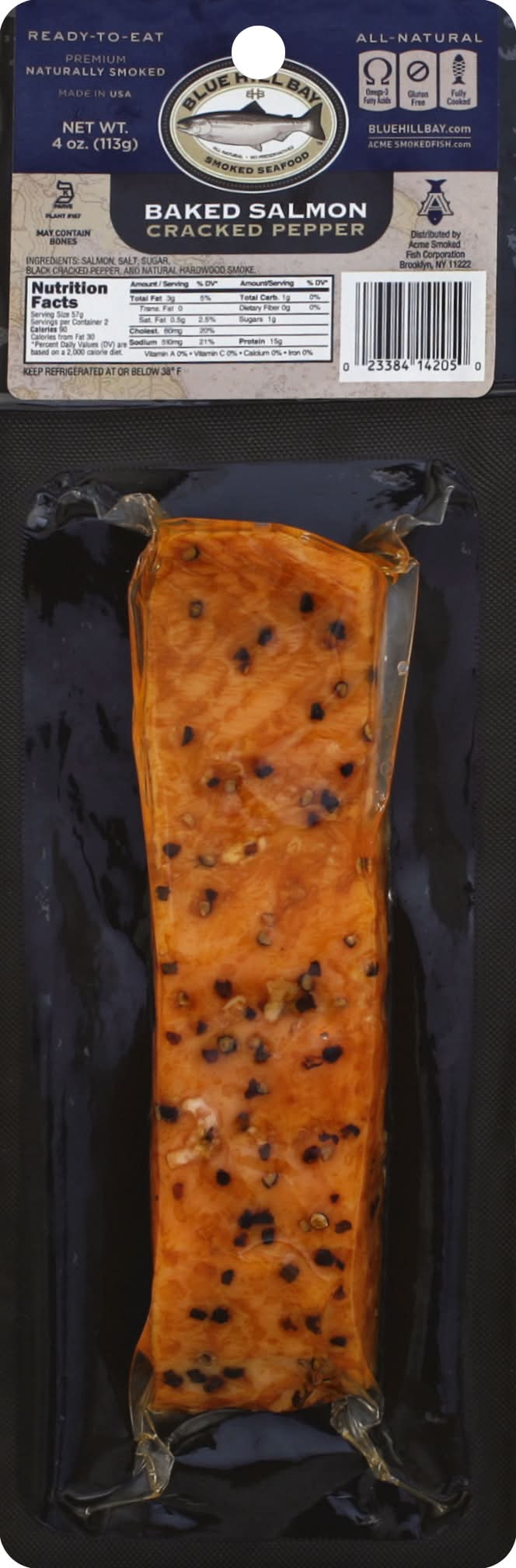 Blue Hill Bay Cracked Pepper Baked Salmon (4 oz)