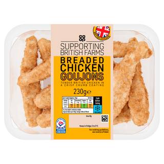 Co-op British Breaded Chicken Goujons 230g