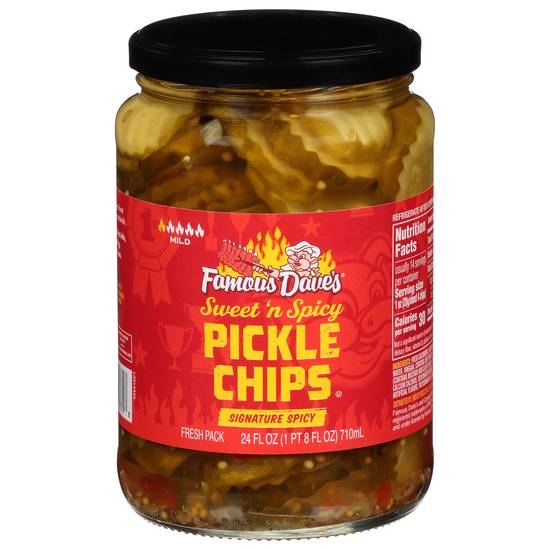Famous Dave's Mild Signature Spicy Sweet 'N Spicy Pickle Chips