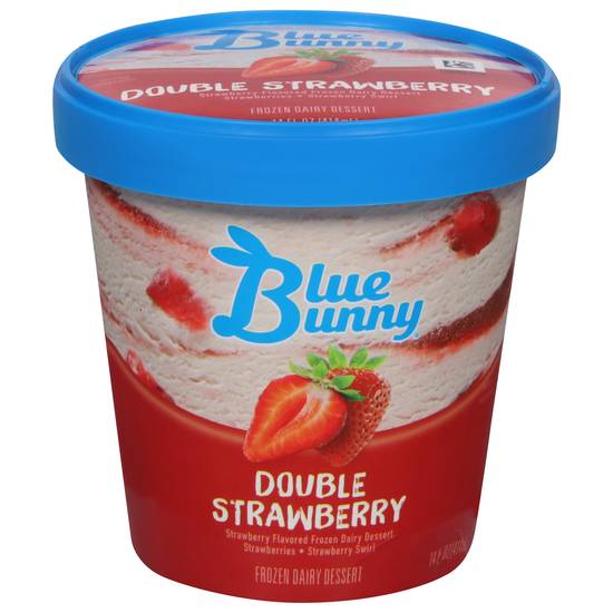 Blue Bunny Double Strawberry Frozen Dairy Dessert