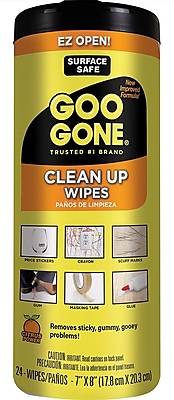 Goo Gone Clean Up Wipes, 24 Wipes (2000-GG)