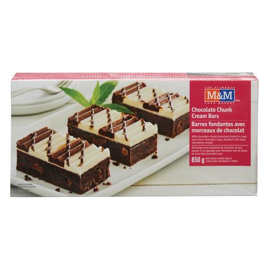 M&m food market barres fondantes avec morceaux de chocolate