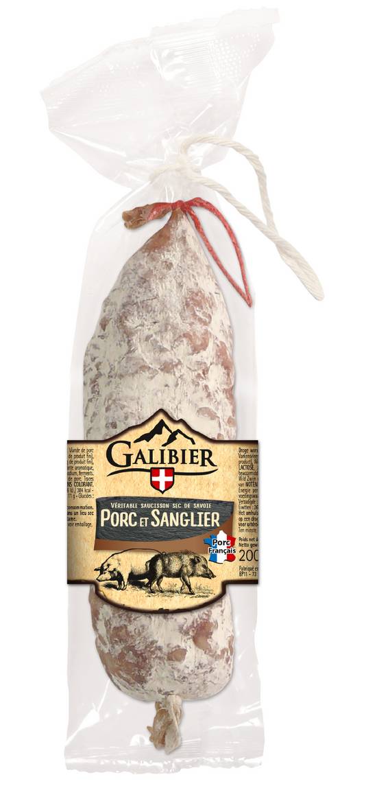 Le Galibier - Saucisson sec de porc et sanglier
