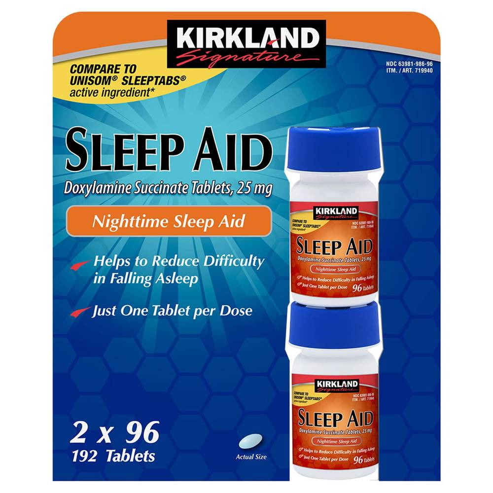 Kirkland Signature Nighttime Sleep Aid (2 pack, 96 ct)