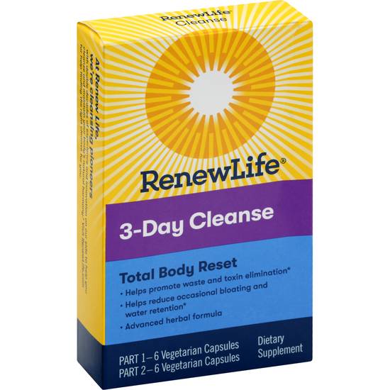 Renew Life 3-day Cleanse Vegatarian Capsules (12 ct)