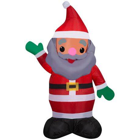 Airblown African American Santa w/Knit Fabric SM