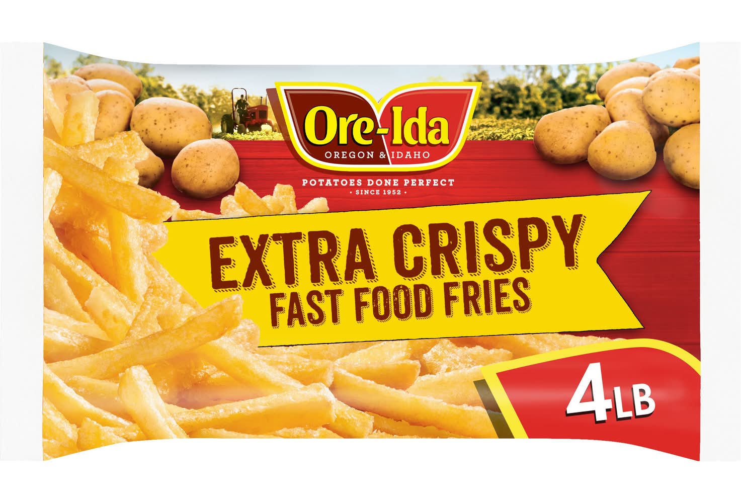Ore-Ida Extra Crispy Fast Food Potato Fries (4 lbs)