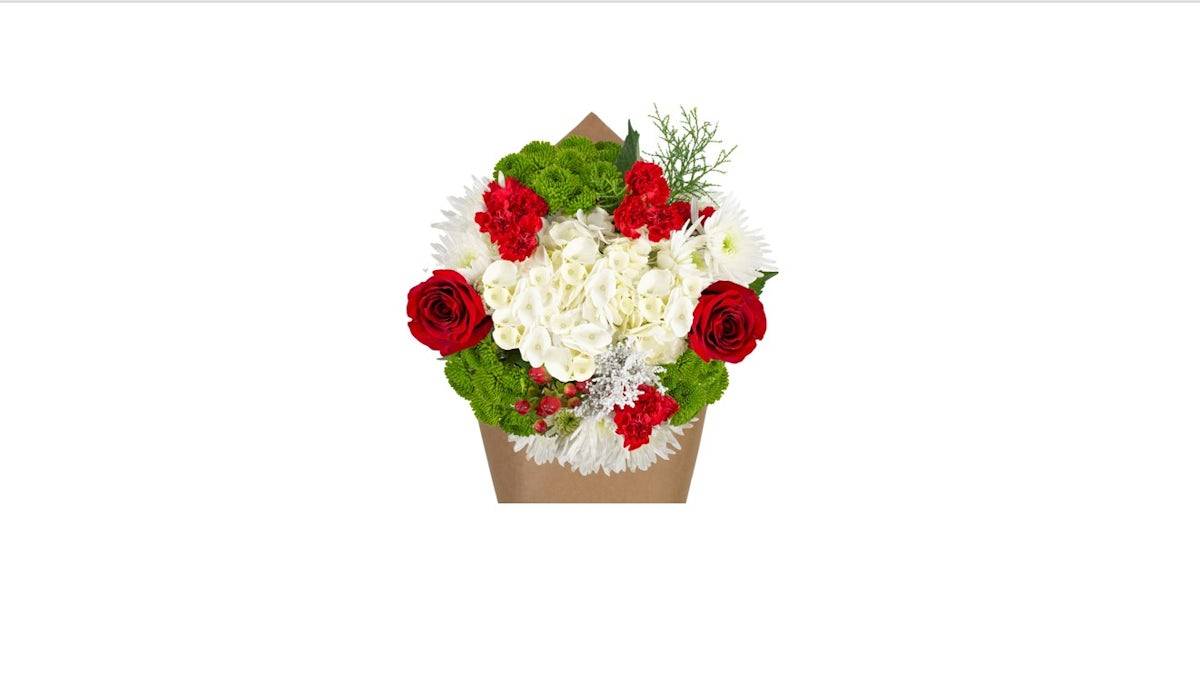 Holiday Bella Bouquet - White Hydrangea