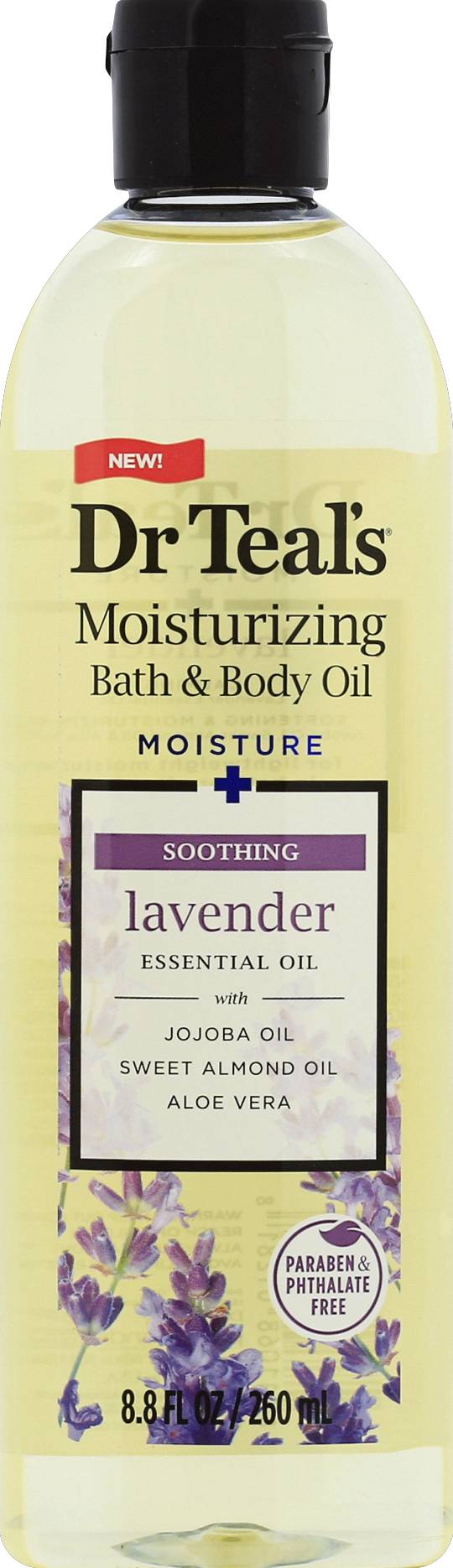 Dr Teal's Moisturizing Bath & Body Oil Soothing Lavender (8.8 fl oz)