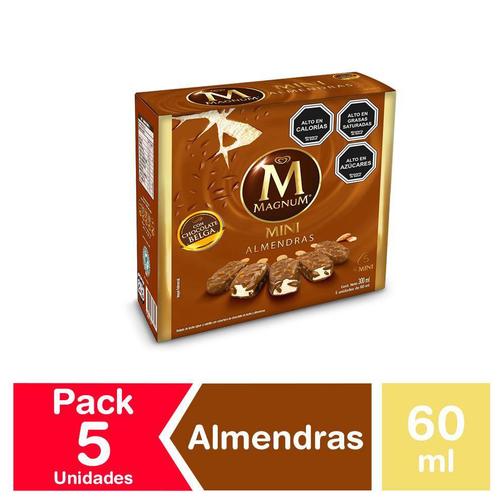 Bresler helado magnum mini almendras (5 un)