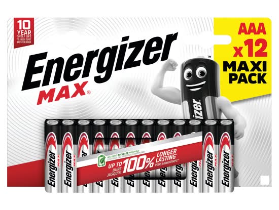 Energizer Alkaline pack Max Aaa Batteries (12 pack)