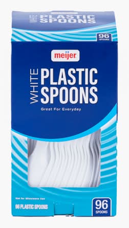 Meijer White Plastic Spoons (7.04 oz)