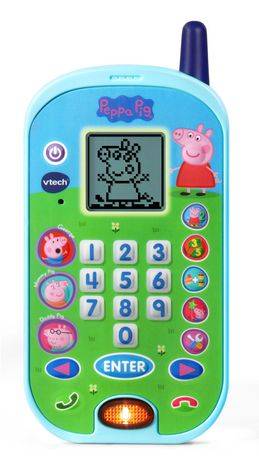 Vtech Peppa Pig Let's Chat Learning Phone With Educational Games, Voice Messages, Ringtones - Engl (1 unit)