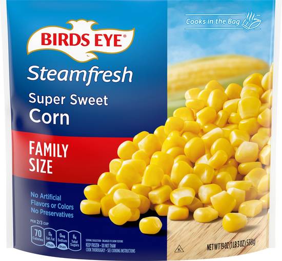 Birds Eye Steamfresh Super Sweet Corn Family Size