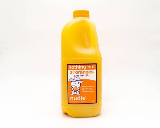 Nudie Nothing But Oranges With Pulp 2L